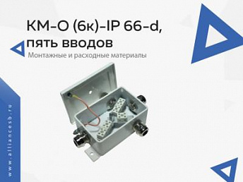 КМ-О (6к)-IP 66-d, пять вводов